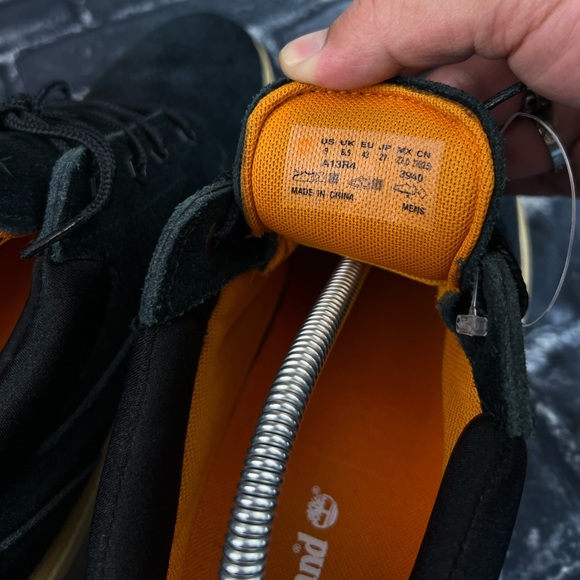 SOLD ARCHIVE - Waterproof Black Suede Leather Boots Timberland Designer Gorpcore - Picture 13 of 14